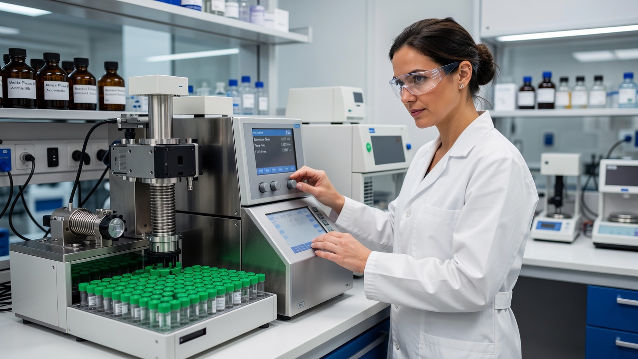 QST scientist performing quality analysis